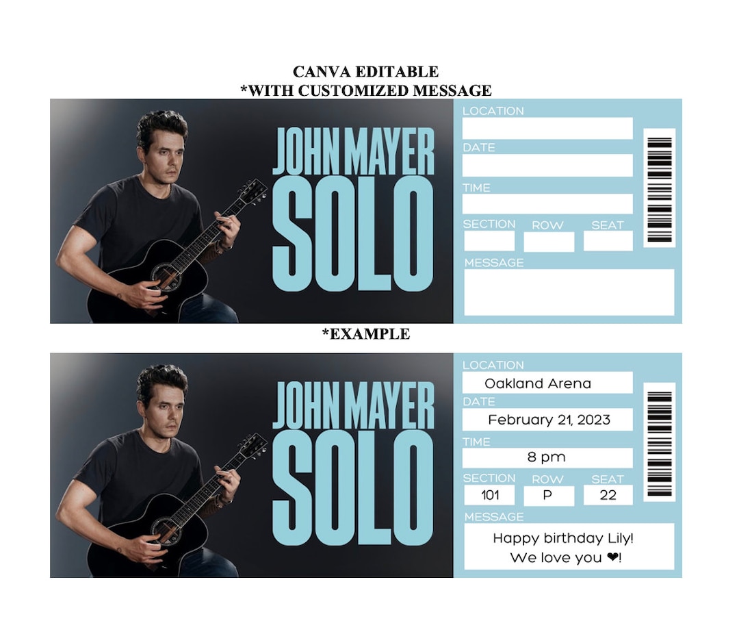 John Mayer concert ticket availability