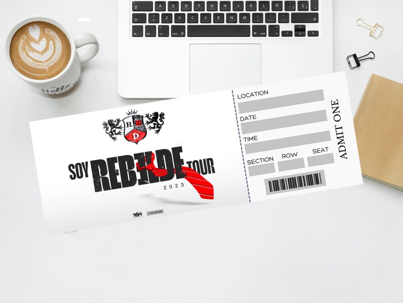 SOY REBELDE World Tour 2023 Concert Ticket Soy Rebelde Etsy UK