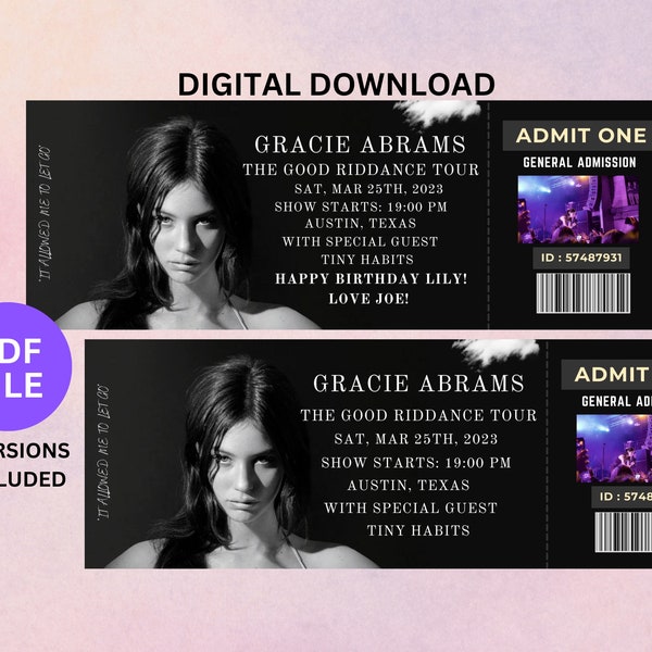 Gracie Abrams the Good Riddance - Etsy