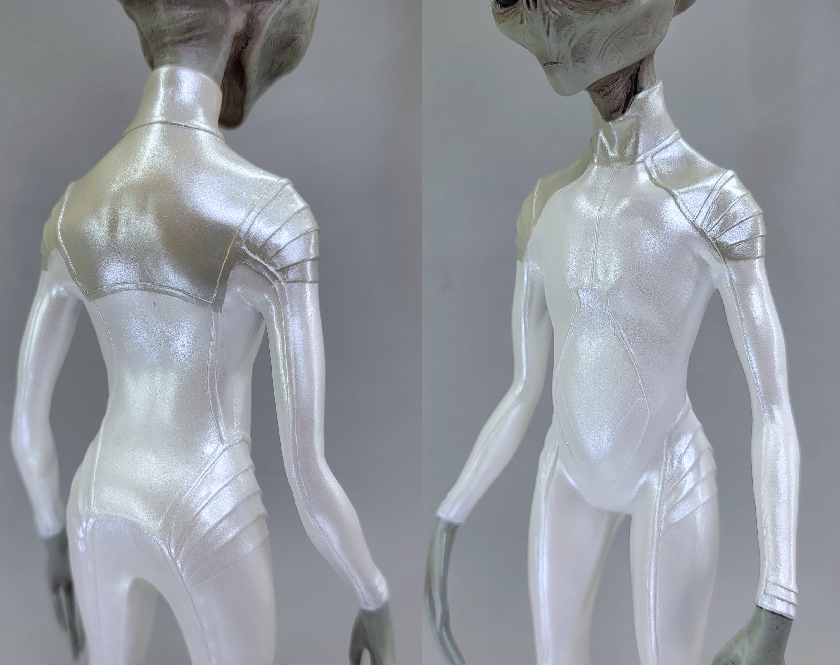 BIG 1/6 Jumpsuit Grey Alien Figure Roswell Area 51 UFO Pilot Model ...