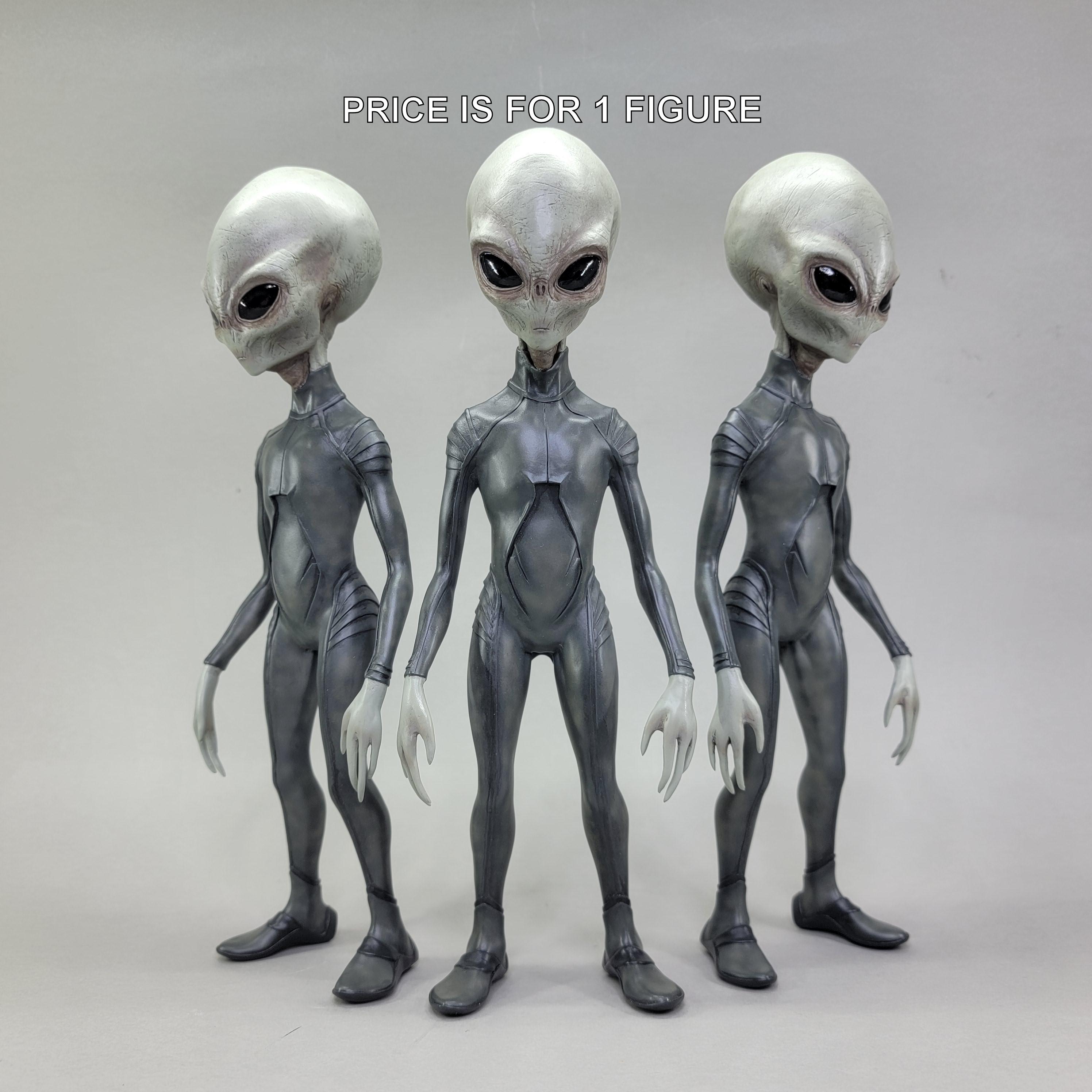 Dirt Black 1/6 Grey Alien Figure Roswell Area 51 UFO Pilot Model