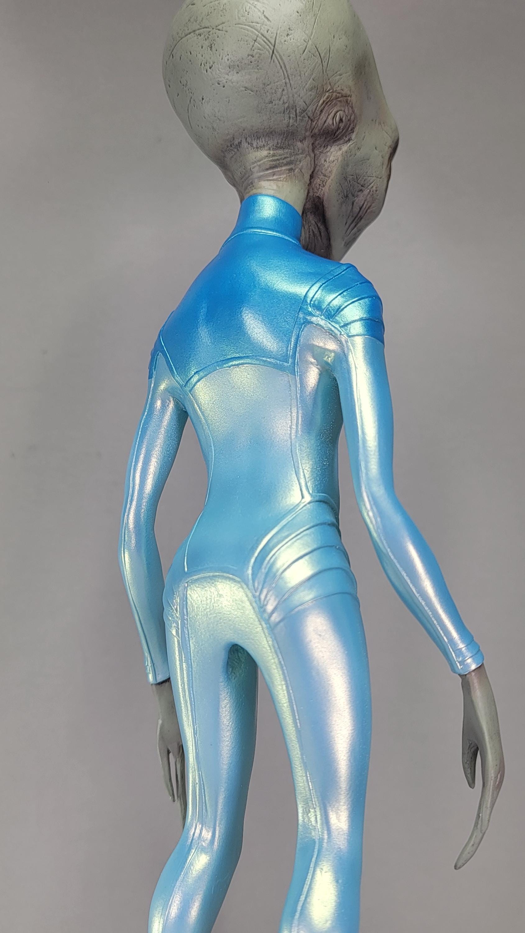 その他 Grey type Alien figure modeled object BIG 1/6 Grey Alien Figure Roswell Area 51 S4 UFO Pilot Model