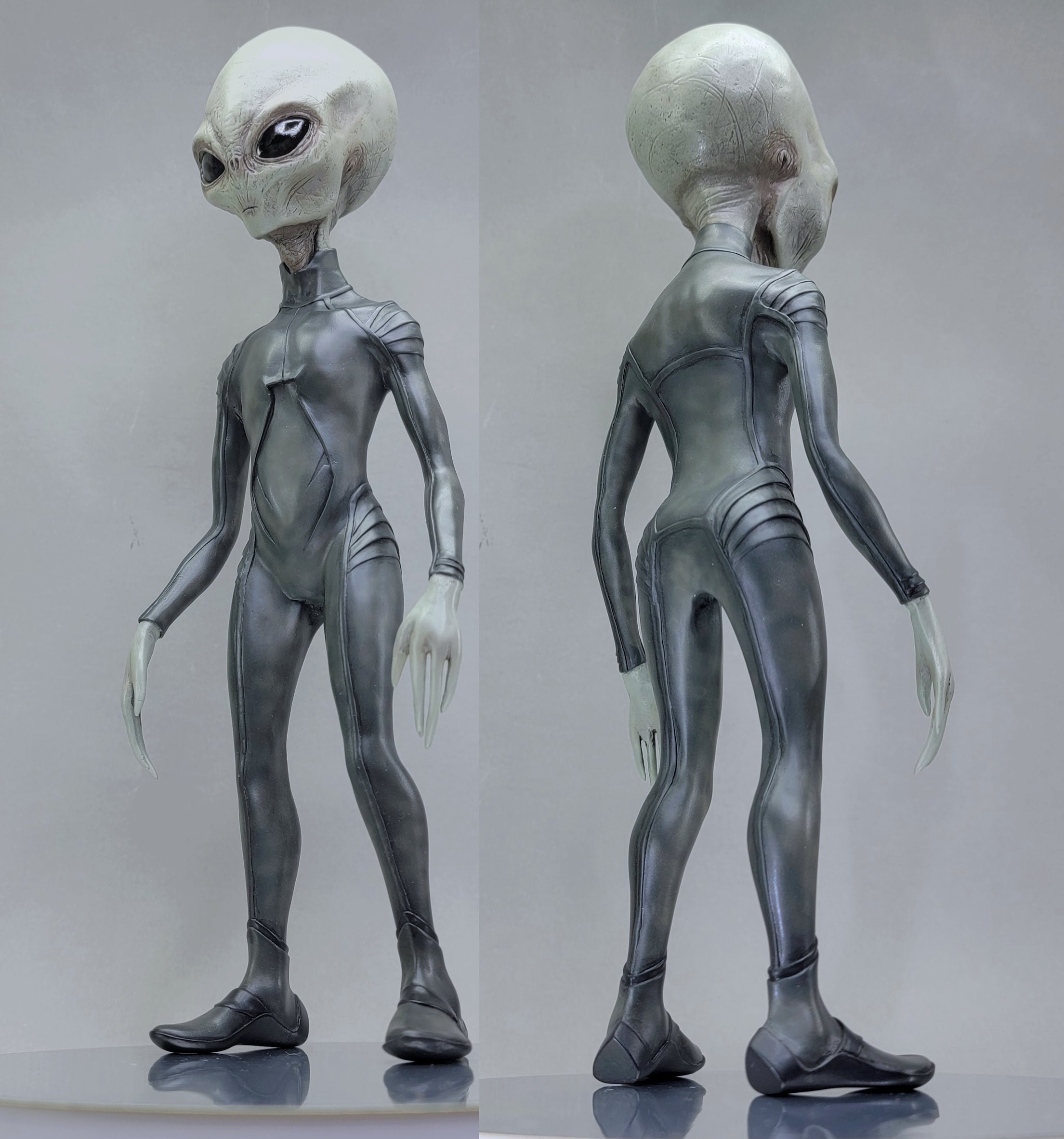 その他 Grey type Alien figure modeled object 👽 Gray Visitor from Zeta Reticuli – Classic Alien Figurine
