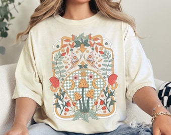 Boho Flower Shirt, Hippie Shirt, Retro Flower Shirt, Vintage TShirt Retro T Shirt, Comfort Colors Retro TShirt, Gift for Teen Girl