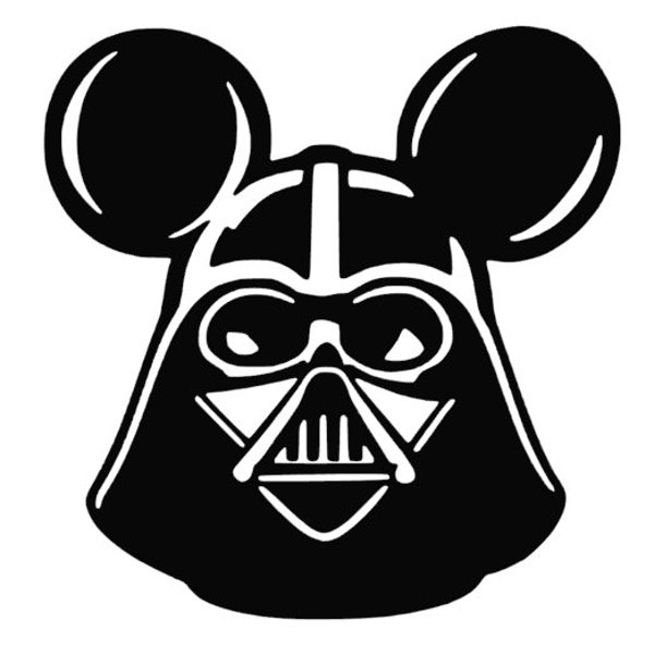 Plotter Svg Cricut Star Wars Darth Vader Mickey Mouse Template