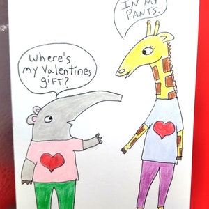 Freche Valentinskarte/Freche Tiere/Sexy Valentinskarte