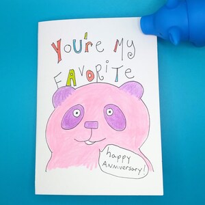Cartão de aniversário, cartão de aniversário engraçado, cartão panda, cartão de feliz aniversário