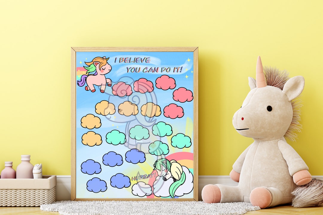 Printable Chart, Potty Training, Unicorn, Reward Chart, Toddler Chore ...