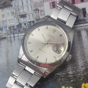1966 Vintage Men's Rolex Oyster Date Precision 34mm Model 6694 Keeps Time Chic