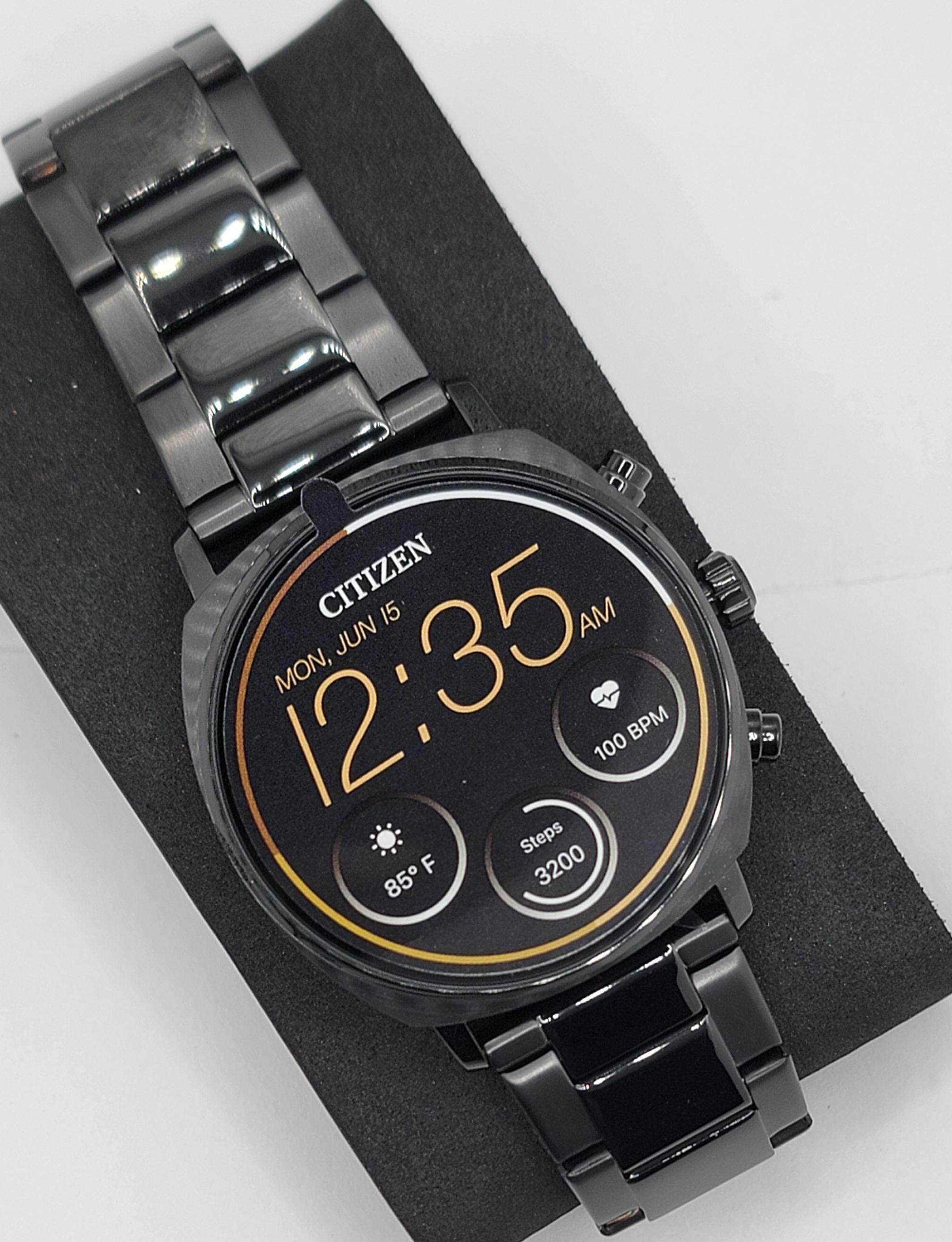 CITIZEN Eco-Drive BZ1006−82E ブラック スマート Citizen CZ Smart Watch Black MX1005-83X Black Stainless-steel Band