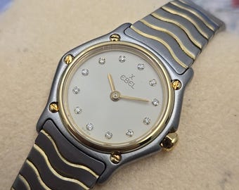 Ebel Classic Wave 18k Gold 27mm Ladies Watch - Etsy