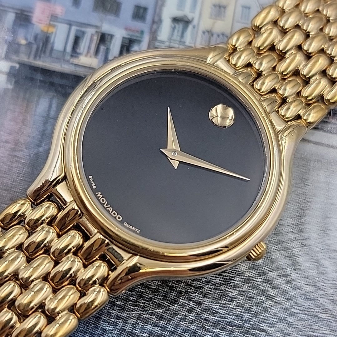 Unisex Movado 87.E2.866 Gold-tone 32mm Fits 6.75