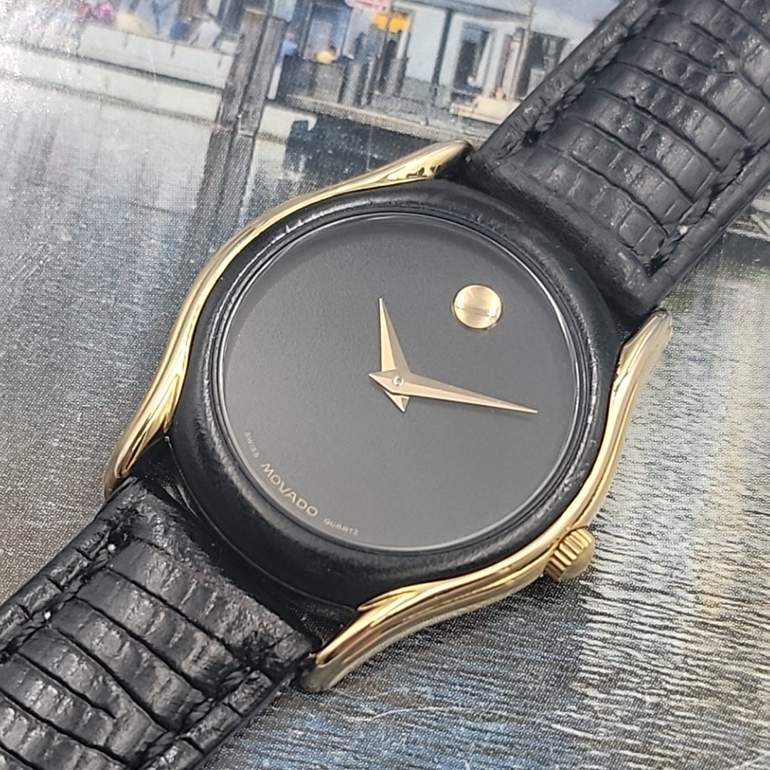 MOVADO 腕時計 ブラック レディース クウォーツ Amazon.co.jp: Movado Museum クラシッククォーツ ブラックダイヤル