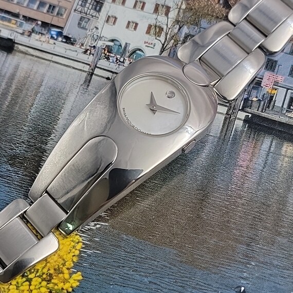 Movado Rare Museum Ladies pre-owned stainless watch Rare Genuine Vintage Ladies Stainless Steel Movado Watch  main image 4