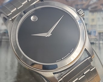 Men's Movado Museum New Battery Stretchable Band 38mm Chic