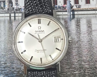 Vintage 1979 Omega Seamaster De Ville Quartz Watch: Original Box