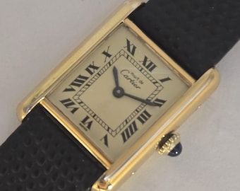 Cartier Tank c.1970s Manual Wind Original Dial Box & Papers Vintage