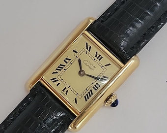 Vintage Tiffany & Co Original 525.1027 Stainless Tank Quartz