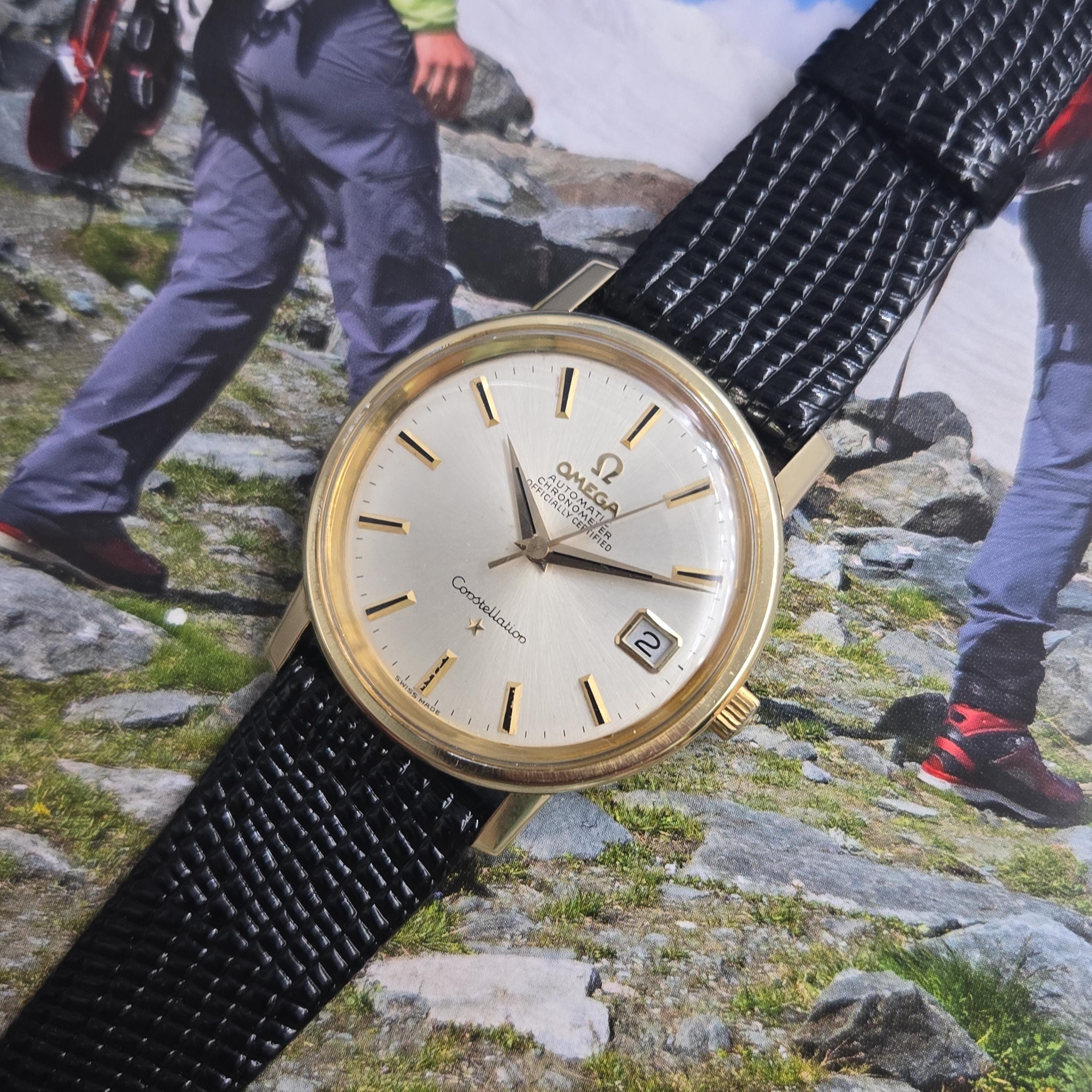 Omega constellation gold watch automatic - Etsy 日本
