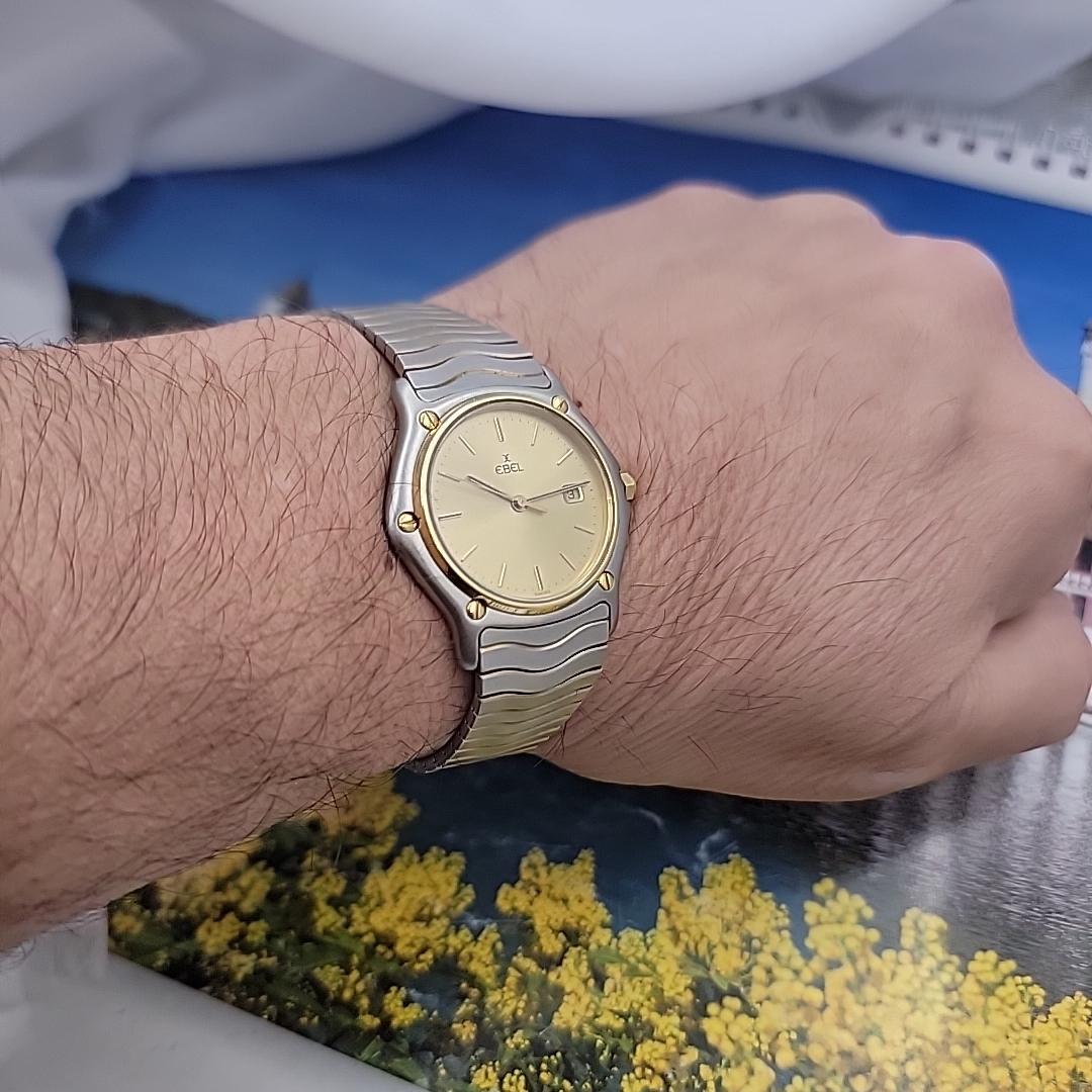 ユニセックス エベル スポーツ クラシック 新品電池式 18Kゴールド