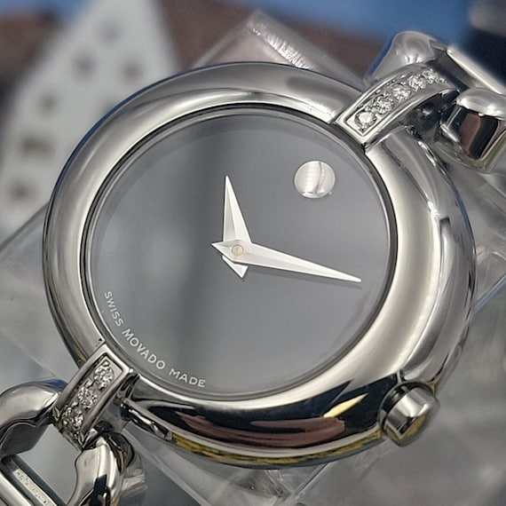 Women’s Movado Diamond Bezel Watch (Not Running) READ* Movado Museum Watch 85 A1 836L Two/Tone Diamond Bezel Box  main image 3