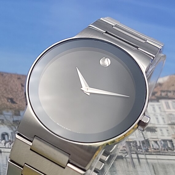 Mens Movado Museum 84.G1.1885 Fits 7 Face 38mm New Battery Clean and Chic Etsy