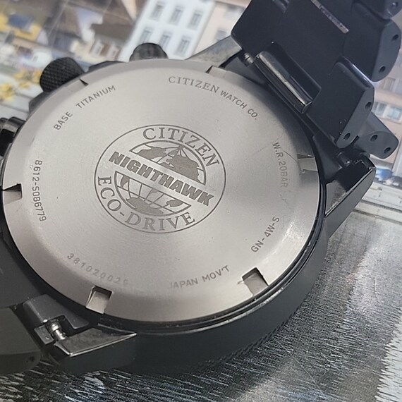 Men's Citizen Eco drive Nighthawk Titanium B612S0867… Gem