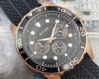 Men s Bulova C960603 Day date 36mm Fits 8 Excellent Condition Clean and Chic Etsy