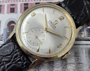 1954 Vintage Omega Bumper 17Jweles 344 Calibor 33mm Fits Up To 8.25" Classic