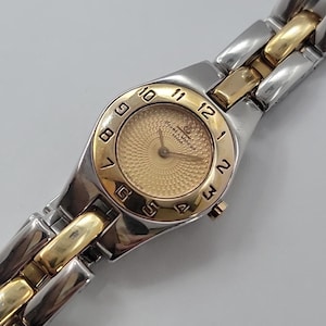 Ladies Baume & Mercier Two Toned MV045203 Fits Up To 7",22mm Face Gold Dial Chic
