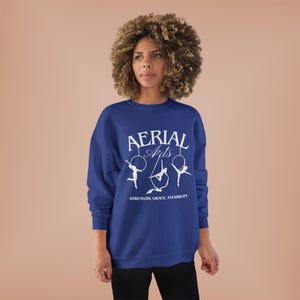 Aerial Silks Sweatshirt, Aerial Hoop Sweatshirt, Aerialist Crewneck, Circus Arts Clothing, Gift for Aerialists, Cozy Aerial Arts Apparel