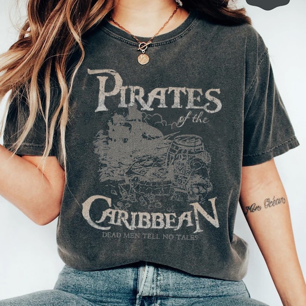 Vintage Pirates of the Caribbean Shirt, Mickey Pirates Shirt, Mickey Caribbean Shirt, Disneyworld Trip 2024 Shirt, WDW Shirt, Disneyland Tee