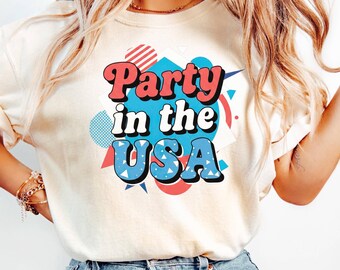 4th Of July Png, Party In The USA Png, USA Png, Cute America Png, Fourth of July Digital Download, Freedom Png, Red White and Blue Png