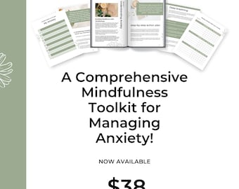 A Comprehensive Mindfulness Toolkit for Managing Anxiety ( guided journal, workbook and planner) digital