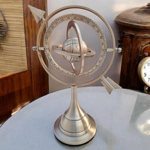 Antiquitäten Ära Messing Celestial Armillar Globe Sphere Astrologische Globe (Rashi) Wohnkultur Akzente Geschenkartikel