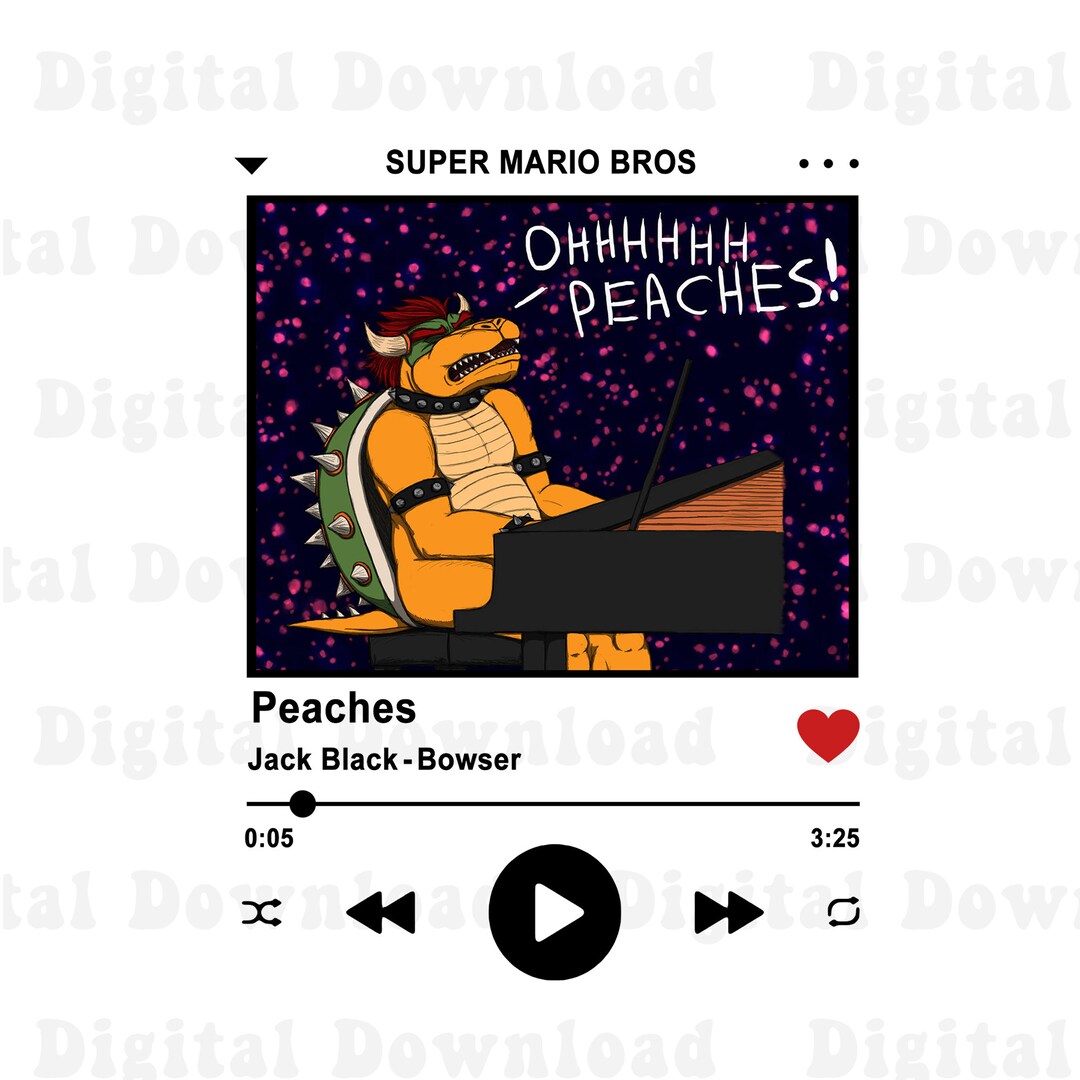 Peaches Peaches I Love You Png Super Mario Bros Png Peaches Etsy