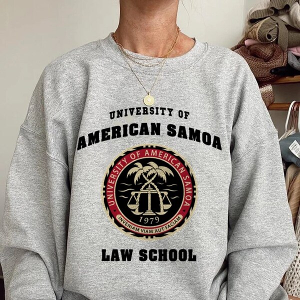 Camiseta University Of American Samoa Law School | Estampado Unión Europea | 100% Algodón | Lavable A Máquina