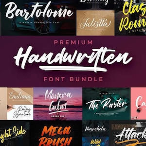 Premium Handwritten Fonts Bundle + Bonus