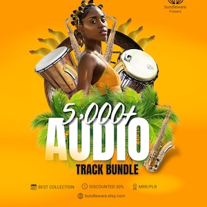 5,000+ Royalty-Free Audio Track Bundle (Includes Resell Rights) + BONUS
