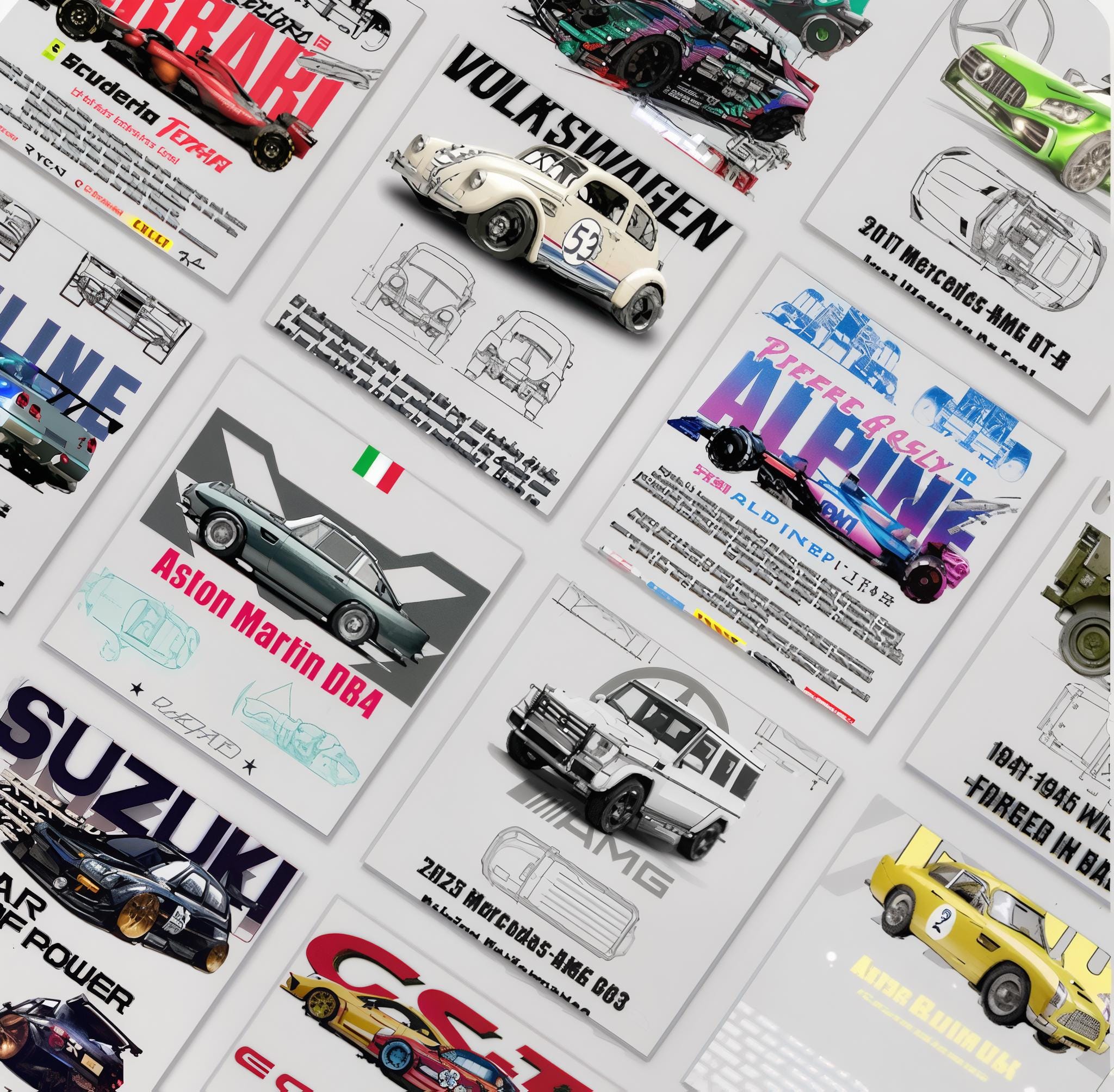 Pacote com mais de 10.000 designs premium testados para carros e motos
