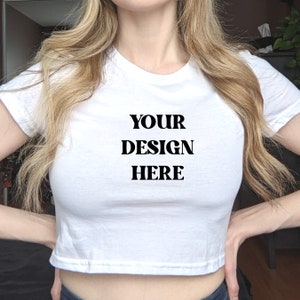 Personalized Custom Crop Top Shirt | Custom Event Tee | For Women | For Bridesmaids | For Bachelorette Party | Graphic Design | Custom Text
