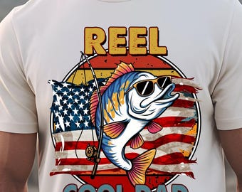Retro Reel Cool Dad Png, Vorrei che fossi a pescare Png, Design maglietta papà pescatore Png, Pesca al black bass Png, Regalo per la festa del papà, Regalo di compleanno per papà Png