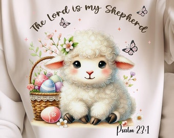 The Lord is my Shepherd Png,trending best seller  Easter Sublimation Png, Lord's Prayer, png for Easter, Christian Artwork, Christian Easter