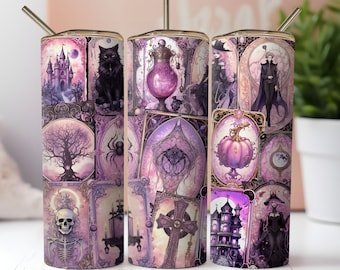 Tarot Cards Tumbler Wrap,Celestial tumbler png,Witchy Vibes Celestial 20oz Skinny Straight Tumbler Wrap Sublimation Design,Witch PNG