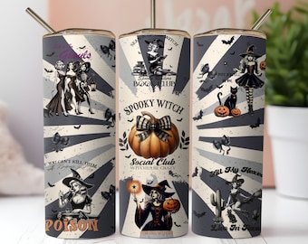 Sassy Witchy Tumbler Wrap, 20oz Fall Tumbler Wrap,20oz Halloween Tumbler Design, 20oz Vintage Tumbler Wrap,Vintage Halloween PNG Download