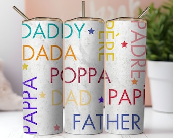 Fathers Day gifts Tumbler Wrap,gift for dad,dad quotes,Best Dad 20oz Skinny Tumbler Wrap Png,Funny Dad Sublimation Designs Png,Digital,Png