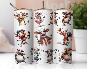 funny tumbler designs sarcastic cow - 20oz tumblers templates design wraps - sublimation files sarcastic adults tumbler designs tumblers