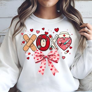 Pink Valentine Nurse Png Design,Valentine Coquette Bow Png, Valentine School Nurse,Valentine Nursing Png,Valentine Coquette Bow,Nurse Design