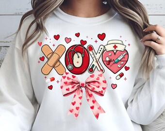 Pink Valentine Nurse Png Design,Valentine Coquette Bow Png, Valentine School Nurse,Valentine Nursing Png,Valentine Coquette Bow,Nurse Design