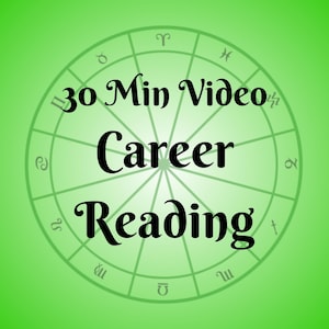 Lectura de carrera, Lectura de carta natal, Lectura de astrología, Lectura de tarot, Carta de carrera, Lectura del zodíaco, Lectura natal, Lectura de astrología en video